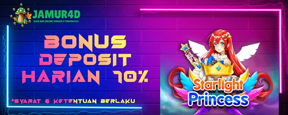 bonus deposit harian 10% jamur4d